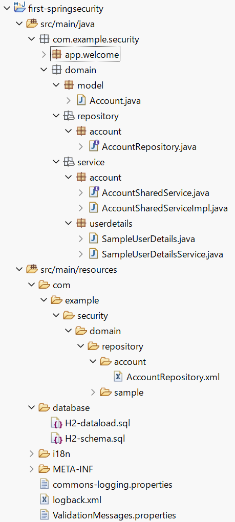 security tutorial domain layer package explorer