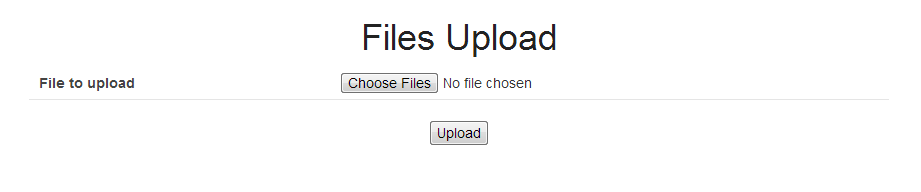 Screen image of multiple file upload(html5).