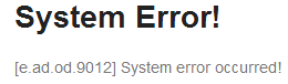 screen system exception