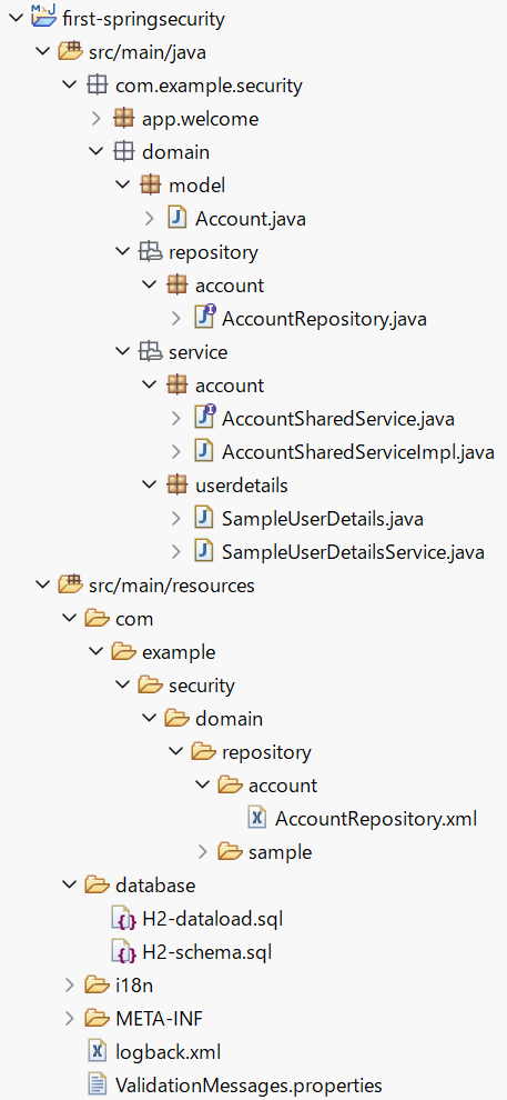 security tutorial domain layer package explorer
