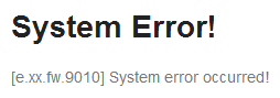 screen system exception messagecode